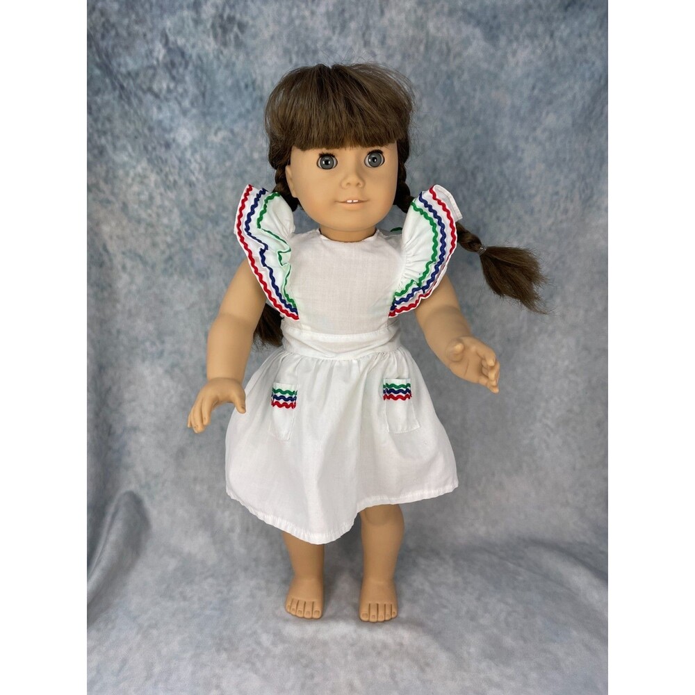 American Girl doll Molly Pleasant Company early 90s wearing birthday dress